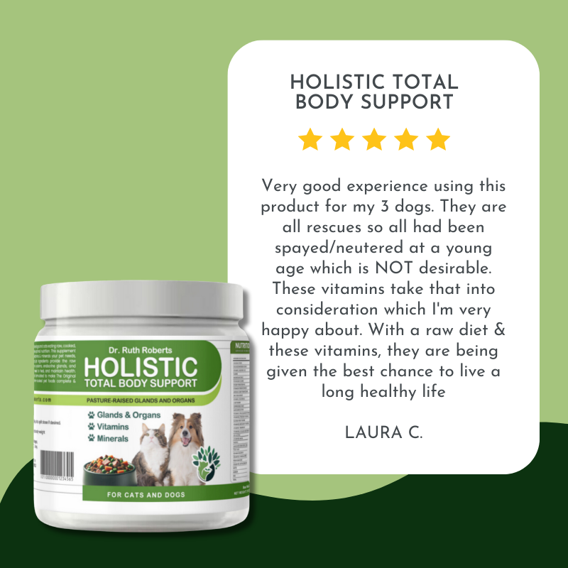 Holistic Total Body Support – Multivitamin & Glandular Support for Dogs and Cats